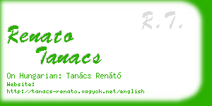 renato tanacs business card